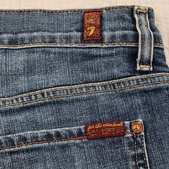 7 For All Mankind Standard Jeans Men's 36x30 Straight Leg Button Fly EUC Stretch - Picture 13 of 16